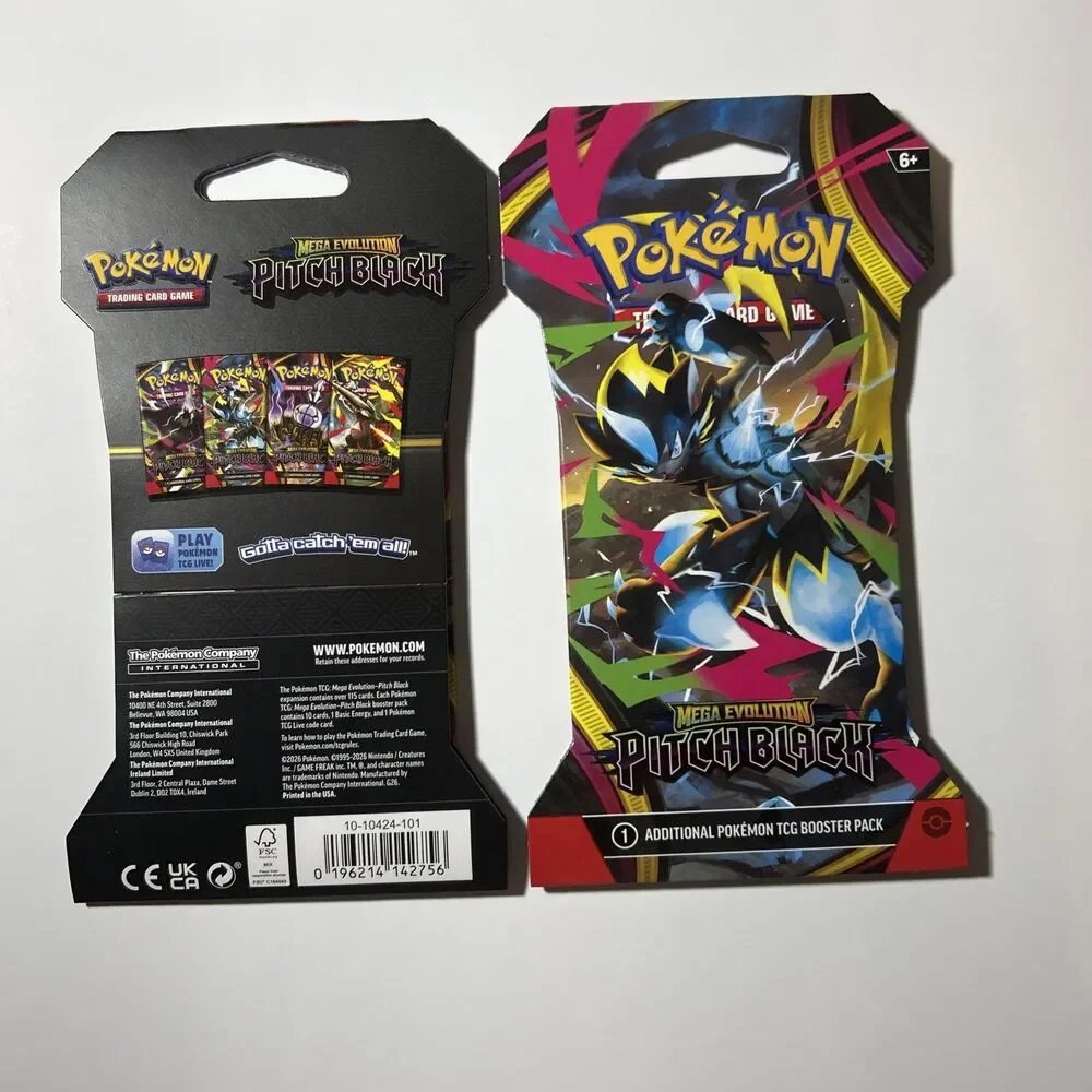 Pokemon Pitch Black Lot of 6 Booster PACKS Released 7/17/26 IN HAND Ships Daily